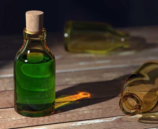 A bottle of an elixir.