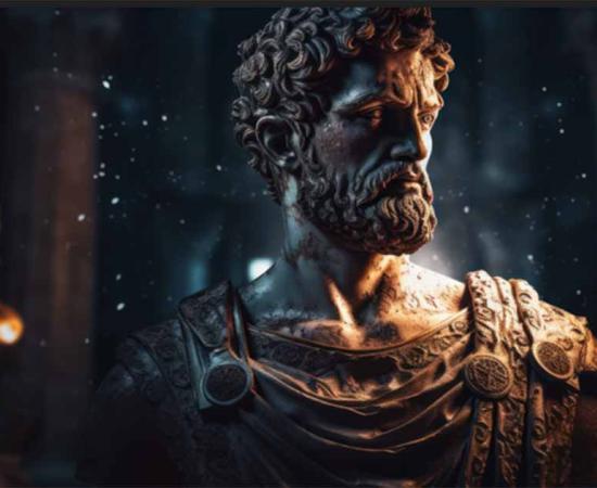 Septimius Severus bust sculpture, former Roman emperor. Generative AI. Source: NorLife/Adobe Stock