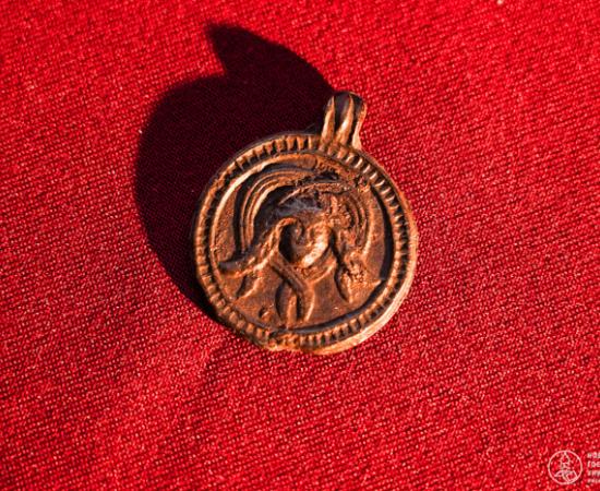 11th-century serpentine pendant discovered at Staraya Russa