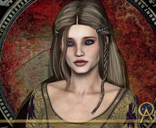 Medieval-themed illustration of a young woman; representative image only 