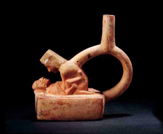 Top image:  Moche pottery depicting copulation.  Museo Larco – Lima, Perú