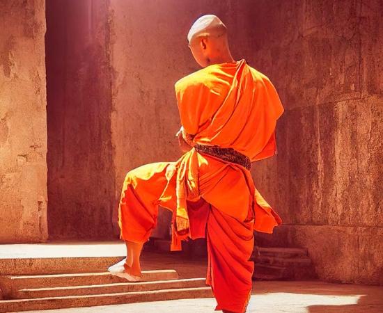 Shaolin monk in the temple. Source: Animaflora PicsStock / Adobe Stock.