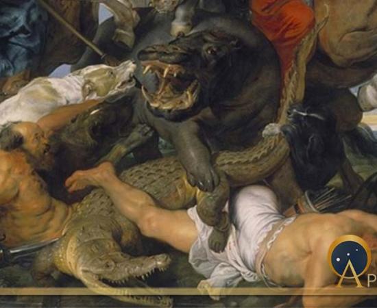 Hippopotamus and Crocodile Hunt by Peter Paul Rubens, (1616) (Public Domain)