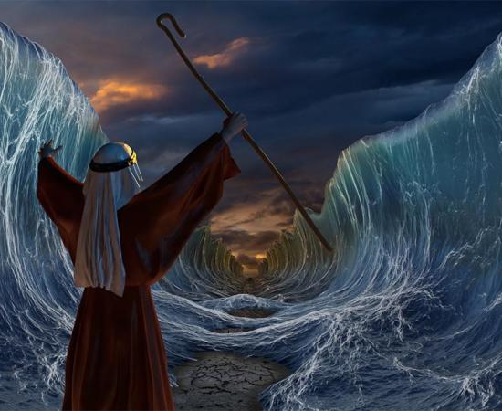 The origins of the Jewish festival Shavuot’s traditions are obscure. But what if they could be linked to Pharaoh Akhenaten, offering a new view on Moses? Pictures: Representation of Moses’ famous crossing of the sea. 	Source: Vlastimil Šesták / Adobe stock