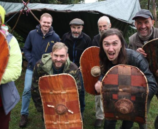 Shield recreation team.			Source:   © 2024 The Trustees of the British Museum