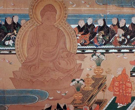 Shinto painting from manuscript of Todaiji, Nara, Japan