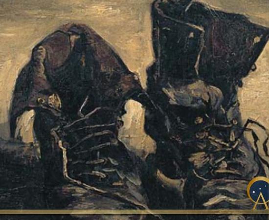 Vincent van Gogh's Pair of Shoes was painted in June 1895 at Auvers-sur-Oise. (Public Domain)