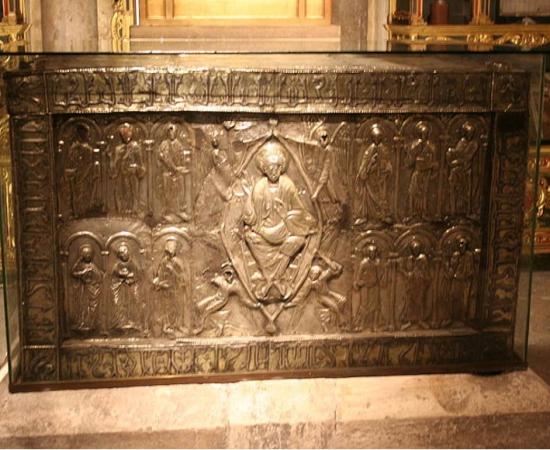 The ark that contains the Sudarium of Oviedo. 