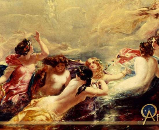 Sirens And The Night by William Edward Frost (1810–1877)