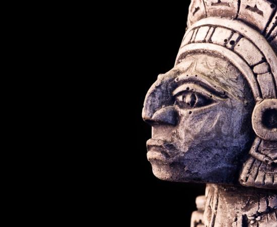 Mayan sculpture. Deciphering the story of Maya warrior Siyah K’ak’ at Tikal. Source: Marco Govel / Adobe Stock