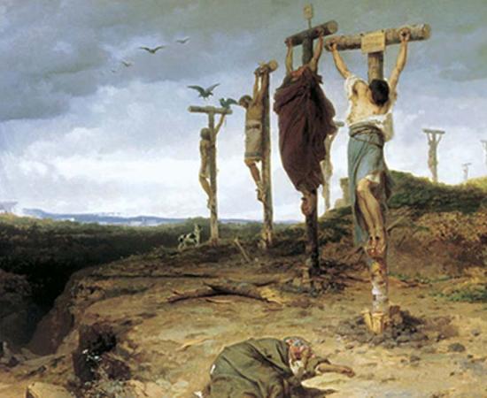 Place of execution in ancient Rome. The crucified slaves. Fedor Andreevich Bronnikov, 1878.