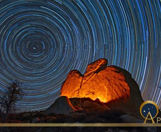 Argimusco - Star Trail behind the Eagle Monolith (ildiora/ Adobe Stock)