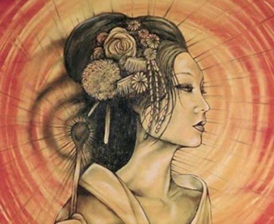 Amaterasu, a major goddess of Japan.