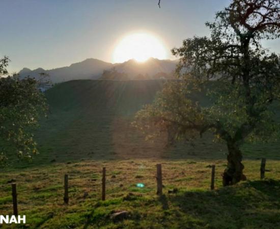 Sunrise viewed from the Tetelihtic solar observatory in Puebla’s Sierra Norte.