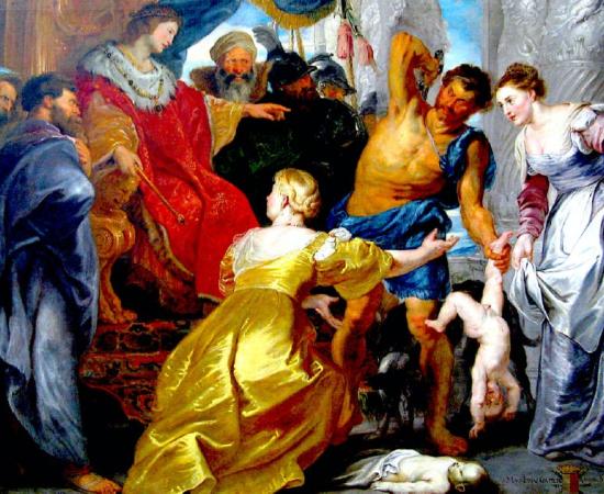 King Solomon is most famous for his wisdom in the story of The Judgment of Solomon. Source: Dcastor / CC BY-SA 3.0.