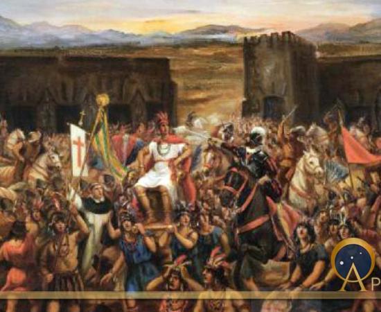 The Capture of Atahualpa. Juan B. Lepiani,  (1864-1932)(Public Domain)