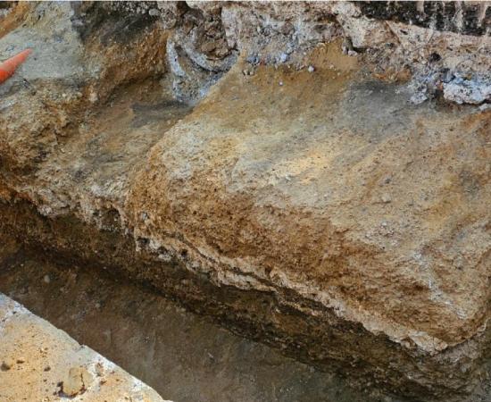 Section of Watling Street uncovered on the Old Kent Road