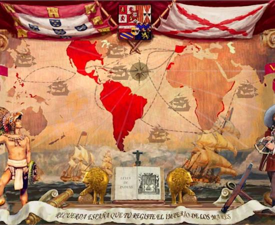 The Spanish Empire and the New World. Source: CanBea87 / CC BY-SA 4.0.