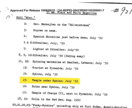 The resurfaced CIA document with descriptions from 1952 