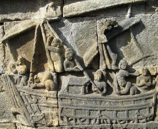Srivijaya was a maritime trade center. Source: Anandajoti / CC BY-SA 3.0