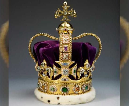 St. Edward's Crown, the centrepiece of the Crown Jewels of the United Kingdom. Credit: The Royal Collection Trust
