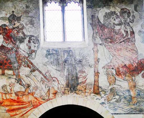 Medieval Mural on Yorkshire Church Wall Pays Tribute to St. George