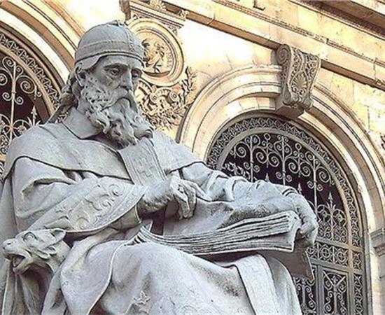 Statue of Saint Isidore of Seville. 