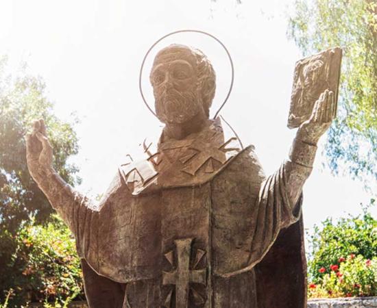 The statue of St. Nicholas in Demre, Turkey. Source: olinchuk / Adobe Stock