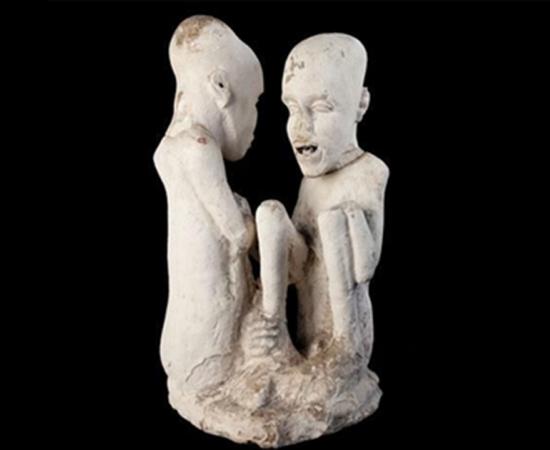 The Starving of Saqqara sculpture.