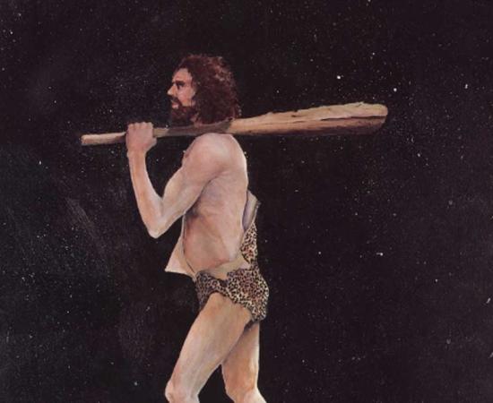 A painting of Stone Age Man