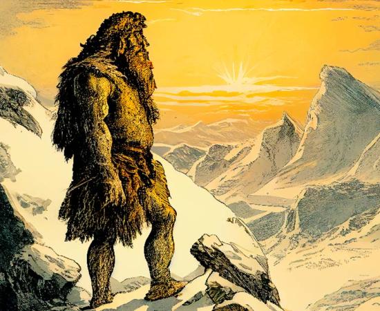 An illustration depicting a Neanderthal man, providing a glimpse into the fascinating world of Stone Age Scandinavia.  Source: Dr_Microbe/Adobe Stock