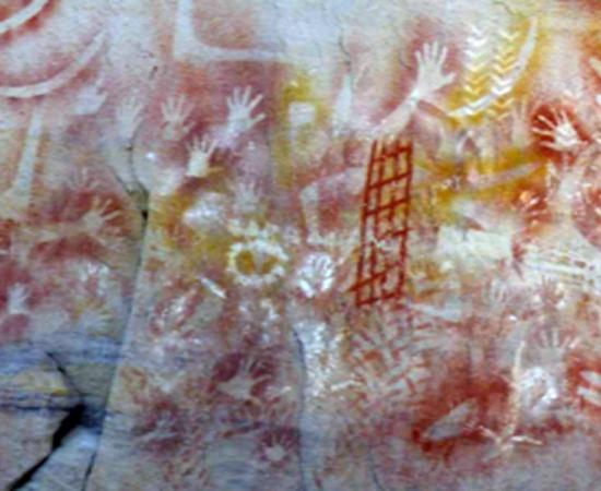 Aboriginal rock paintings that show astronomical alignments