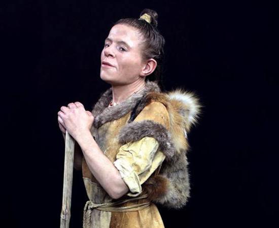 Reconstruction of Stone Age woman discovered in Sweden. Source: Oscar Nilsson