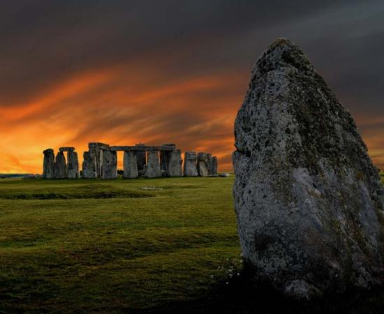The ancient site of Stonehenge