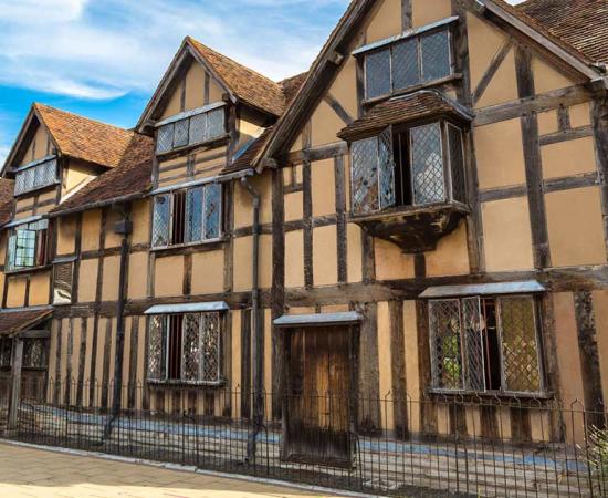 Shakespeare’s birthplace, Stratford-upon-Avon. Source: Sergii Figurnyi / Adobe Stock.