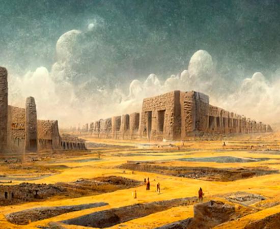 Ancient Sumerian city of Eridu, early city in southern Mesopotamia, close to the Persian Gulf near the mouth of the Euphrates River. Source: Rick/Adobe Stock