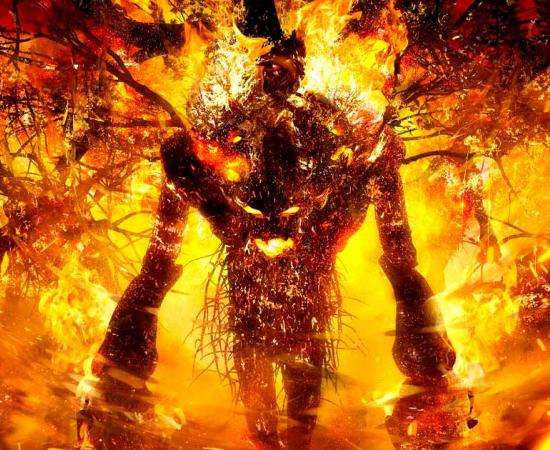 A representation of Jötunn (Giant) Surtr of Norse mythology. Source: warmtail/Adobe Stock