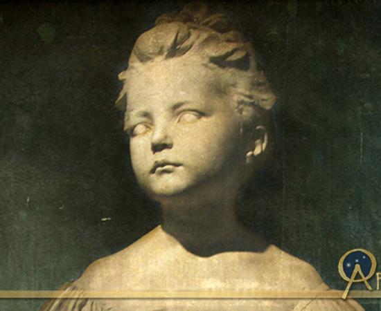 Sculpture of child, deriv.