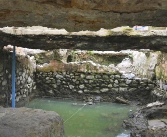 The temazcal, sweat lodge, found in La Merced, Mexico City, Mexico. Source: INAH