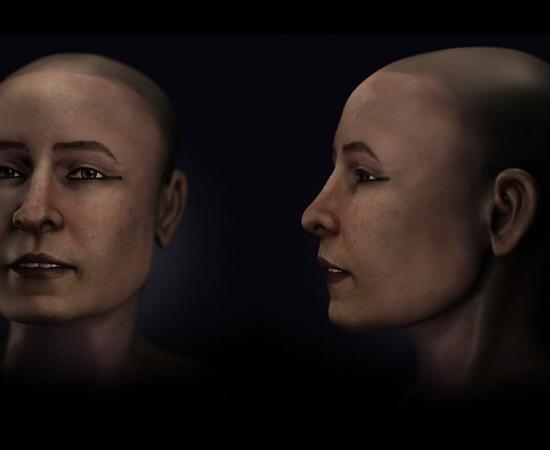 The final reconstruction of the Swiss mummy known as Shep-en-Isis. Source: FAPAB Research Center / Cicero Moraes