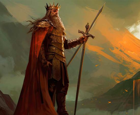 AI illustration of King Arthur King of Britain and the sword in the stone. Source: dan/Adobe Stock