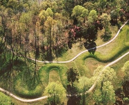 Aerial View of Serpent Mound. 