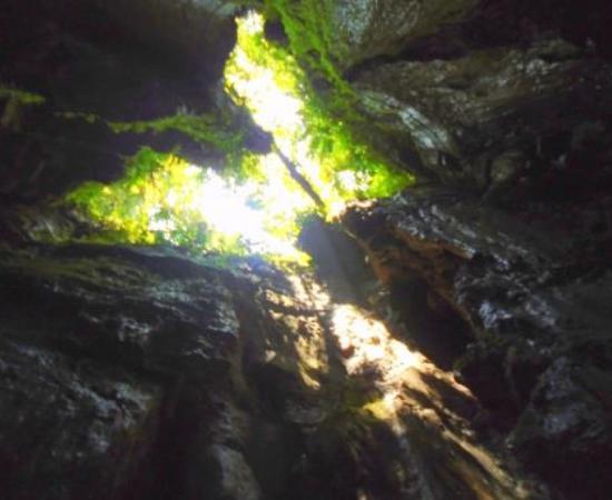 The open chamber near the first descent in the Tayu Jee branch of the Tayos Caves.