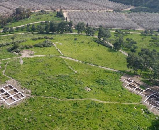 Tel a-Rai, site postulated for Ziklag, where David found sanctuary under the Philistine wing. 