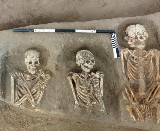 Various burials uncovered at  Greco-Roman cemetery at Egypt’s Tell Kom Aziza site.
