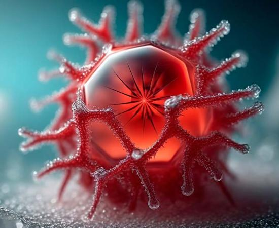 Dangerous virus emerging from permafrost. Source: lukjonis / Adobe Stock.