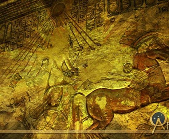 Dark forces conspired in Ancient Egypt. Egyptian relief, design by Anand Balaji.