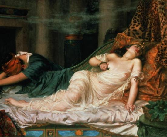 The Death of Cleopatra by Reginald Arthur, 1892.