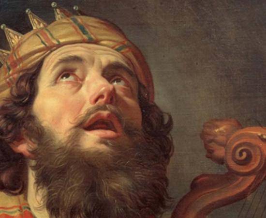 King David Playing the Harp by Gerard van Honthorst (1662). 