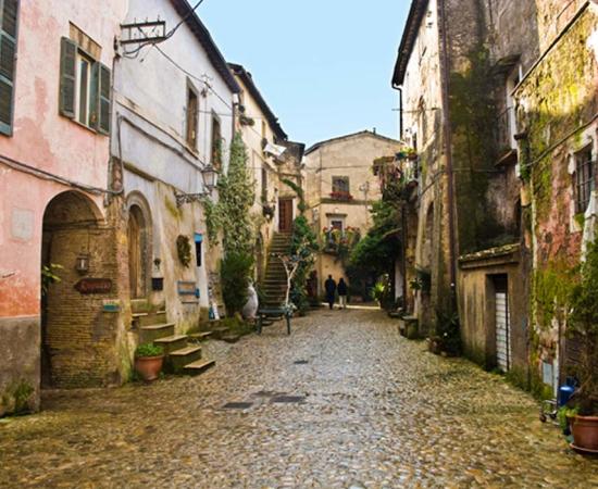 The center of Calcata, Italy